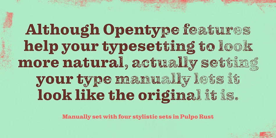 Pulpo Rust by Floodfonts — Decorative Font