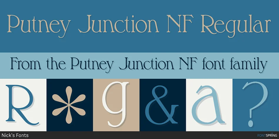 Putney Junction NF by Nick's Fonts — Decorative Font