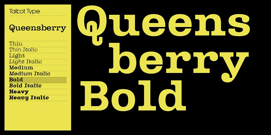 Queensberry by Talbot Type — Decorative Font