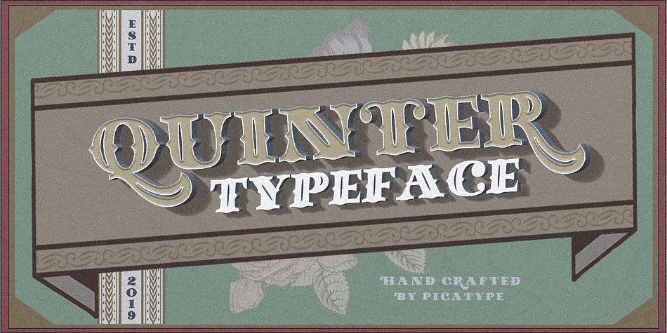QUINTER TYPEFACE by Picatype Studio β Decorative Font