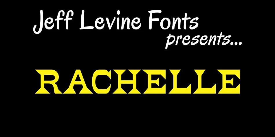 RACHELLE JNL by Jeff Levine Fonts — Decorative Font