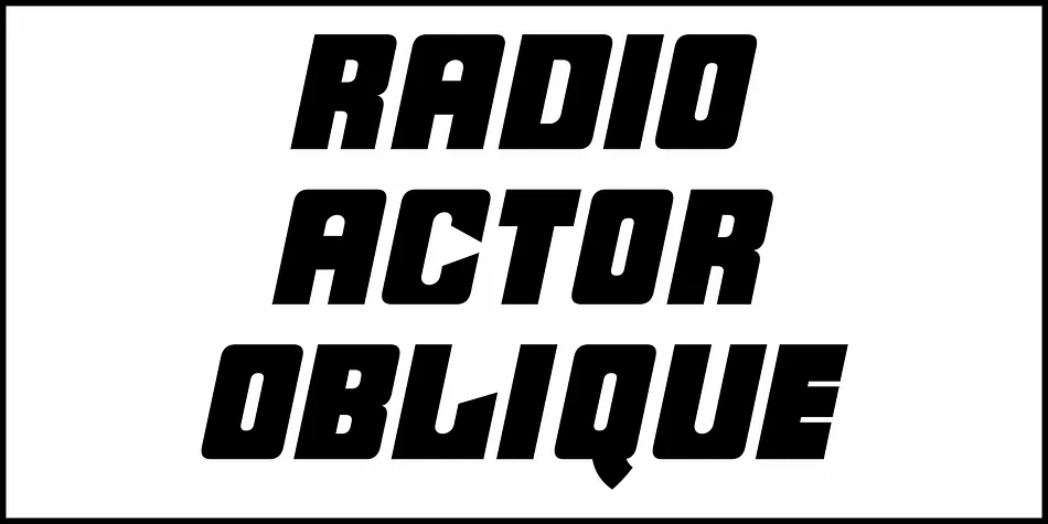 RADIO ACTOR JNL by Jeff Levine Fonts — Display Font — thumbnail 4