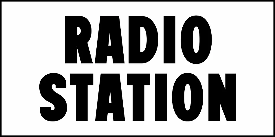 RADIO STATION JNL by Jeff Levine Fonts — Display Font — thumbnail 2
