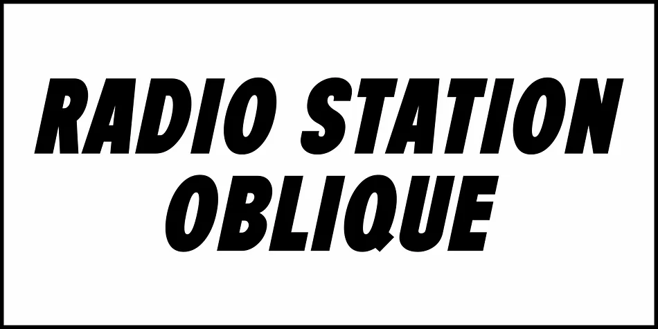 RADIO STATION JNL by Jeff Levine Fonts — Display Font — thumbnail 4