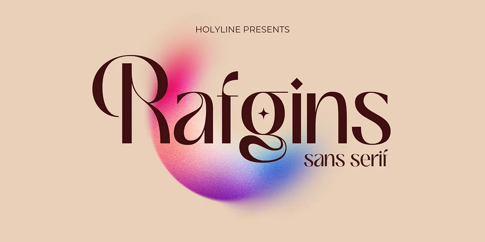 Rafgins by holyline design β Display Font