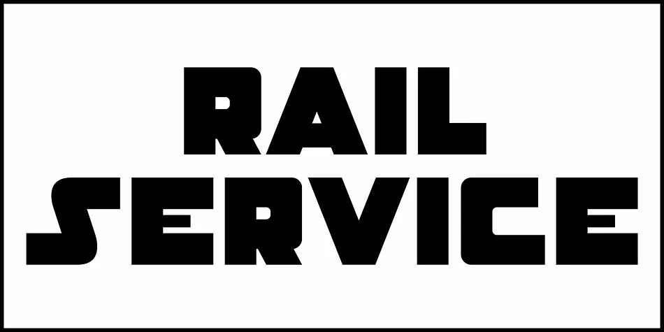 RAIL SERVICE JNL by Jeff Levine Fonts — Decorative Font — thumbnail 2