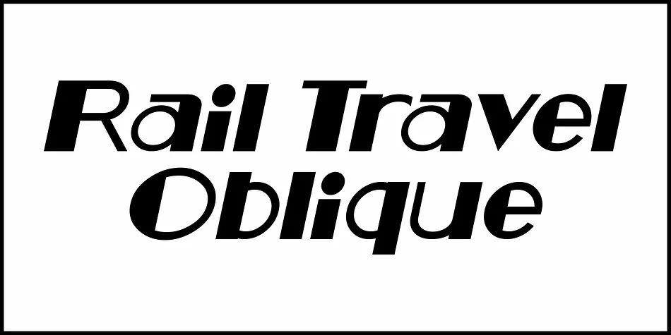 Rail Travel JNL by Jeff Levine Fonts — Decorative Font — thumbnail 4
