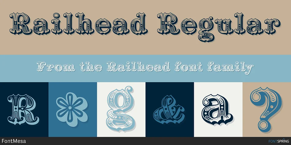 Railhead by FontMesa — Decorative Font