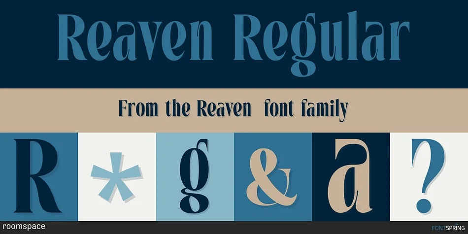 Reaven by roomspace — Display Font