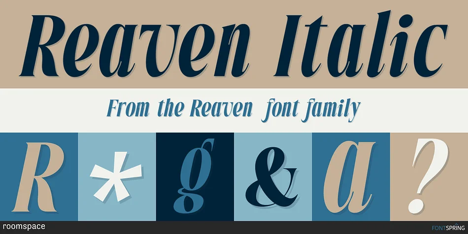 Reaven by roomspace — Display Font — thumbnail 2