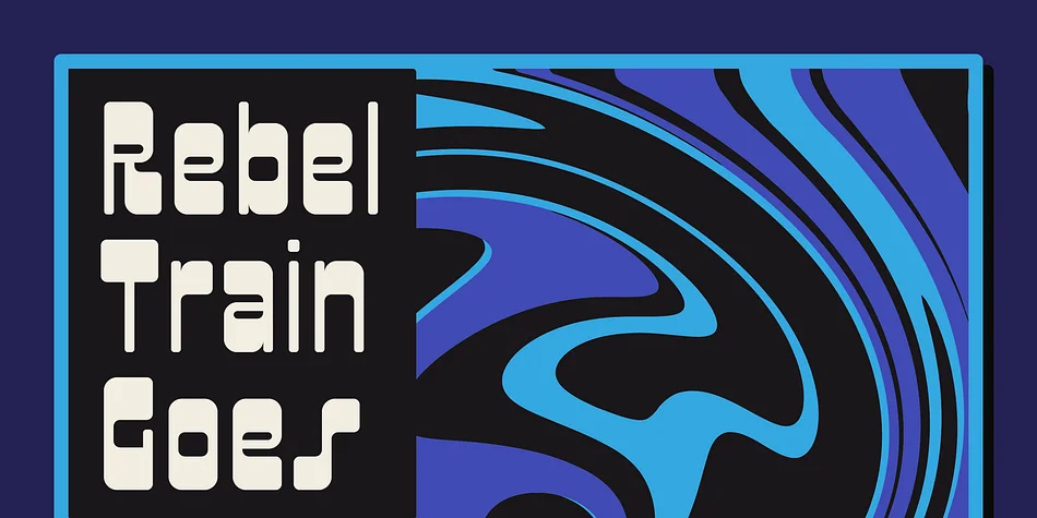 Rebel Train Goes by Dharma Type — Decorative Font