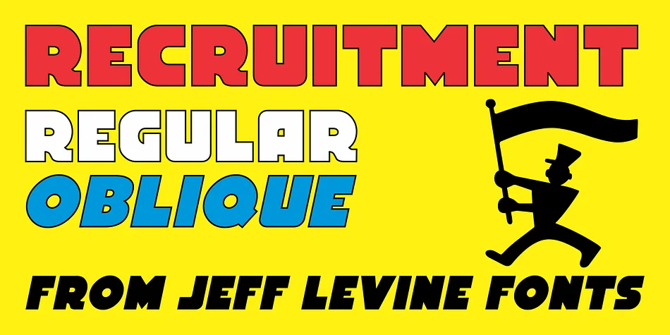 RECRUITMENT JNL by Jeff Levine Fonts — Display Font