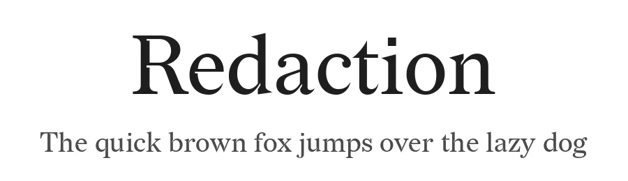 Redaction