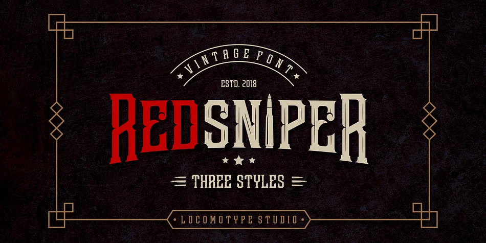 Redsniper by Locomotype — Decorative Font