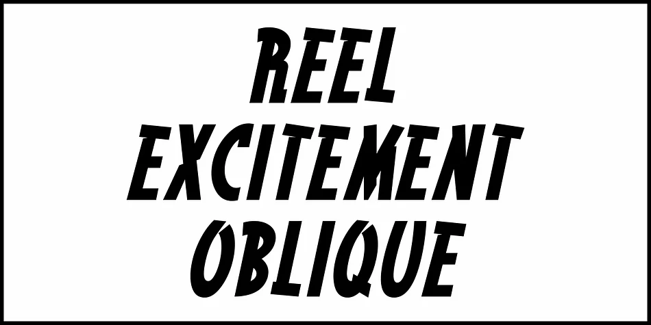 Reel Excitement JNL by Jeff Levine Fonts — Display Font — thumbnail 4