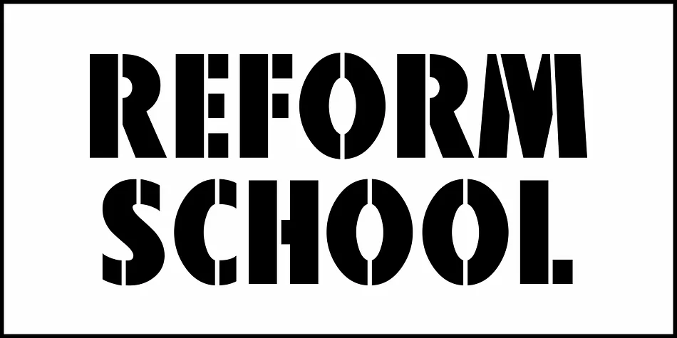 REFORM SCHOOL JNL by Jeff Levine Fonts — Display Font — thumbnail 2