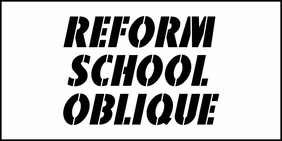 REFORM SCHOOL JNL by Jeff Levine Fonts — Display Font — thumbnail 4