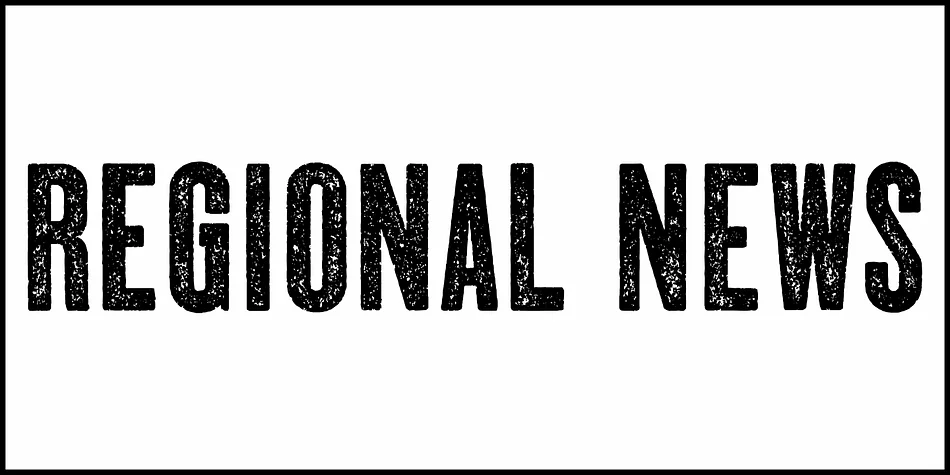 REGIONAL NEWS JNL by Jeff Levine Fonts — Display Font — thumbnail 2