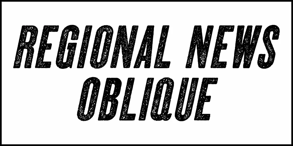 REGIONAL NEWS JNL by Jeff Levine Fonts — Display Font — thumbnail 4