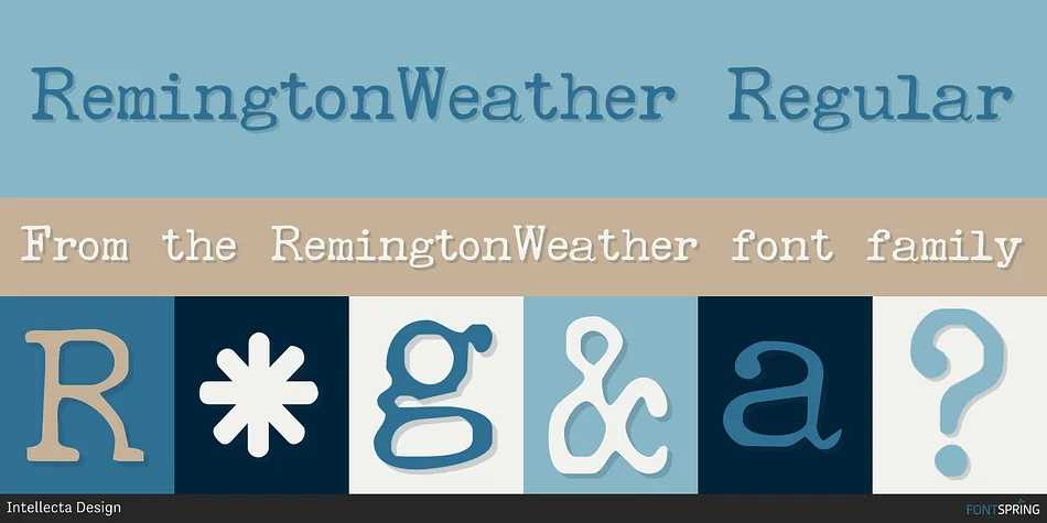 RemingtonWeather by Intellecta Design — Decorative Font