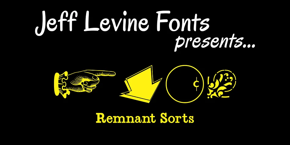 Remnant Sorts JNL by Jeff Levine Fonts — Dingbats Font