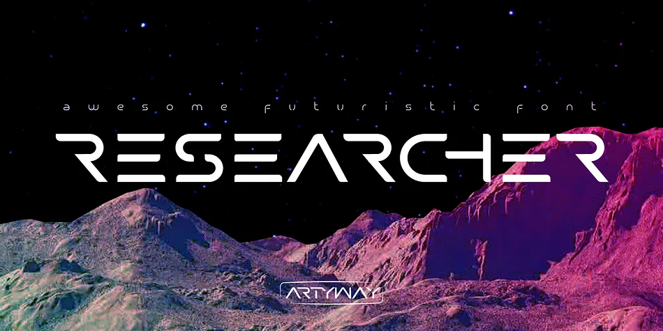 Researcher by Artyway — Display Font
