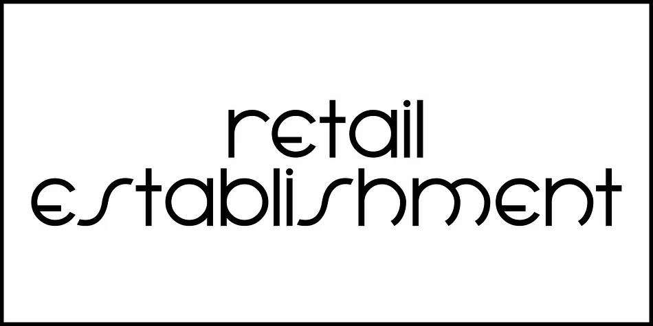 retail establishment jnl by Jeff Levine Fonts — Decorative Font — thumbnail 2