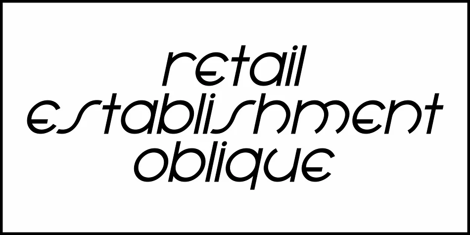 retail establishment jnl by Jeff Levine Fonts — Decorative Font — thumbnail 4
