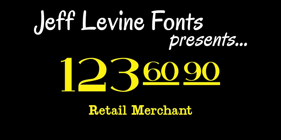 Retail Merchant JNL by Jeff Levine Fonts — Dingbats Font