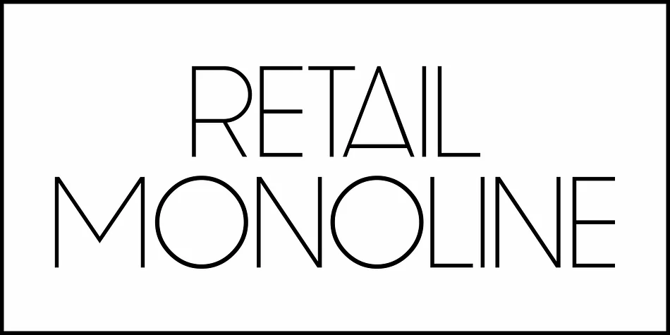 RETAIL MONOLINE JNL by Jeff Levine Fonts — Display Font — thumbnail 2