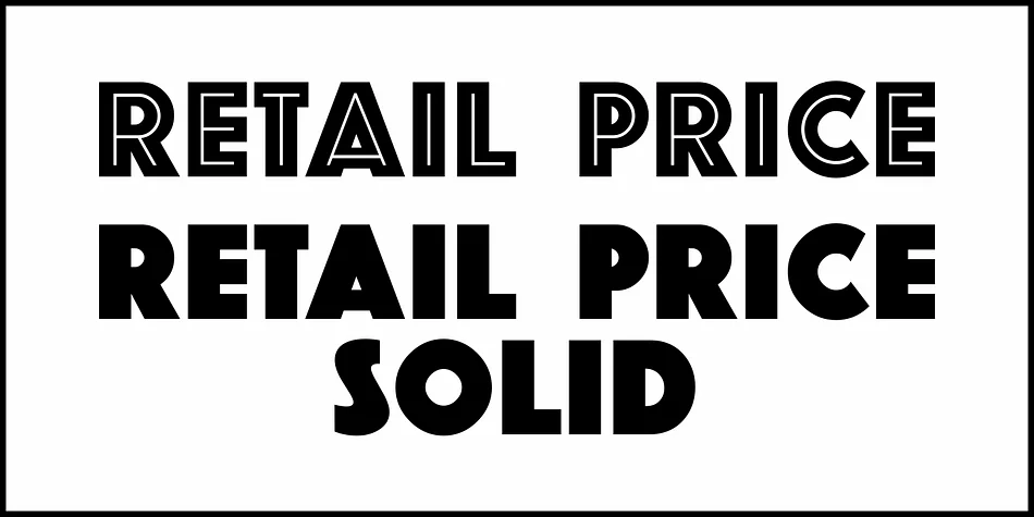RETAIL PRICE JNL by Jeff Levine Fonts — Display Font — thumbnail 2