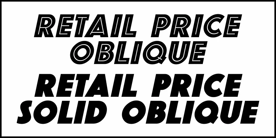 RETAIL PRICE JNL by Jeff Levine Fonts — Display Font — thumbnail 4
