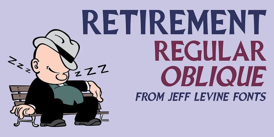 RETIREMENT JNL by Jeff Levine Fonts — Display Font