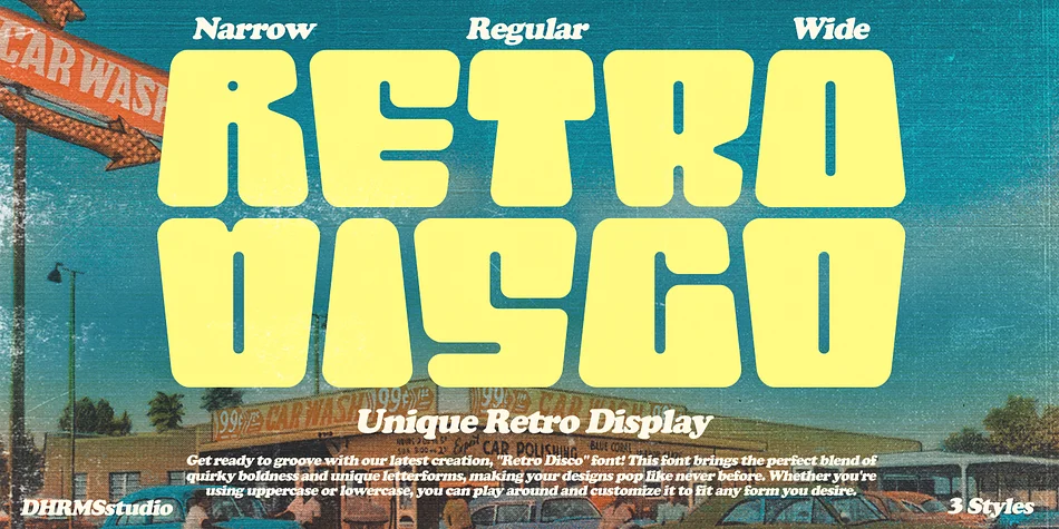 Retro Disco by Dharmas Studio — Display Font