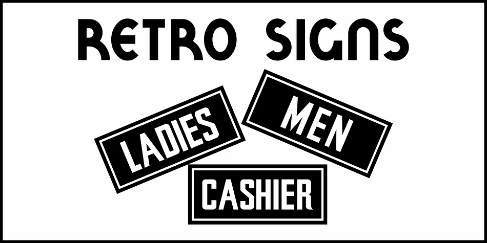 Retro Signs JNL by Jeff Levine Fonts — Display Font — thumbnail 2
