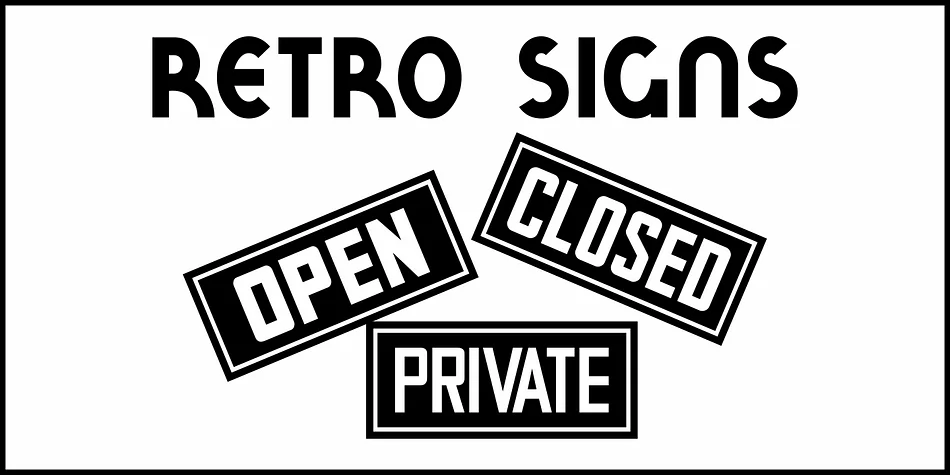 Retro Signs JNL by Jeff Levine Fonts — Display Font — thumbnail 4