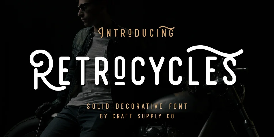 Retrocycles by Craft Supply Co. — Display Font