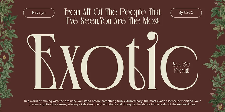 Revalyn by Craft Supply Co. — Decorative Font — thumbnail 3