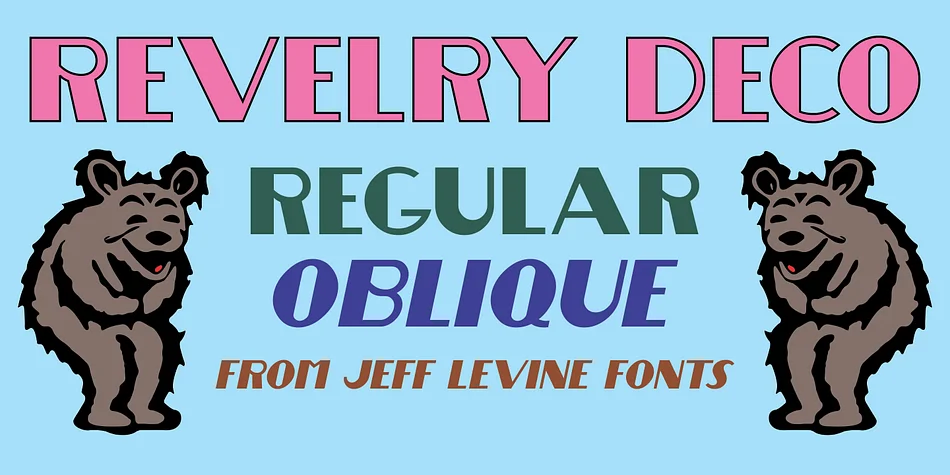 REVELRY DECO JNL by Jeff Levine Fonts — Decorative Font