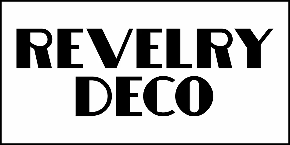 REVELRY DECO JNL by Jeff Levine Fonts — Decorative Font — thumbnail 2
