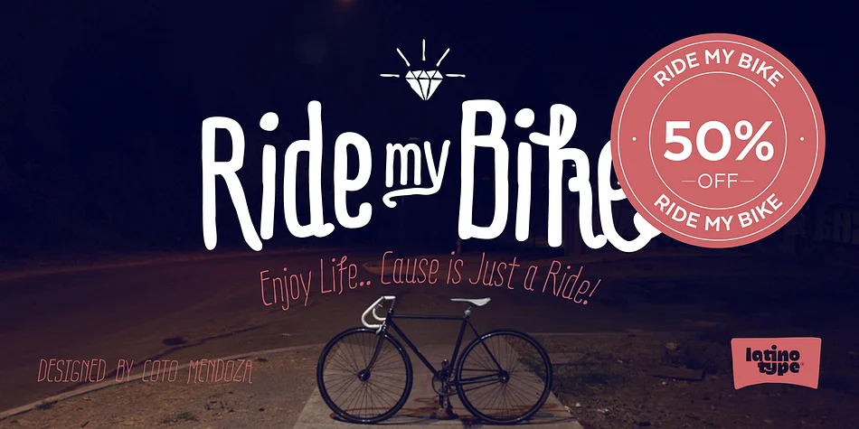 Ride my Bike by Latinotype — Dingbats Font