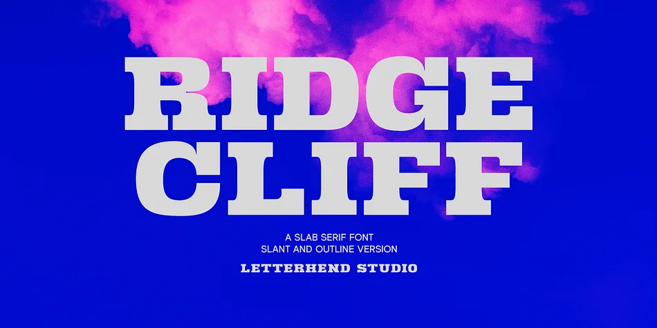 Ridge Cliff by Letterhend Studio — Decorative Font