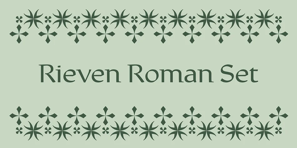 Rieven by Delve Fonts — Dingbats Font