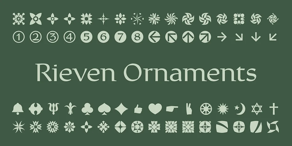 Rieven by Delve Fonts — Dingbats Font — thumbnail 7