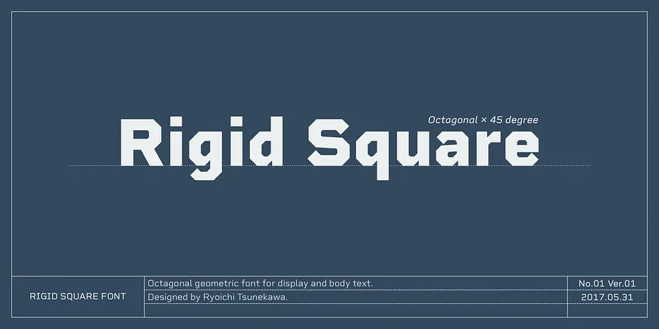 Rigid Square by Dharma Type — Decorative Font