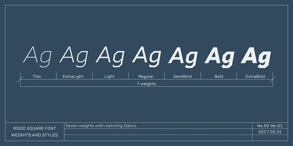 Rigid Square by Dharma Type — Decorative Font — thumbnail 3