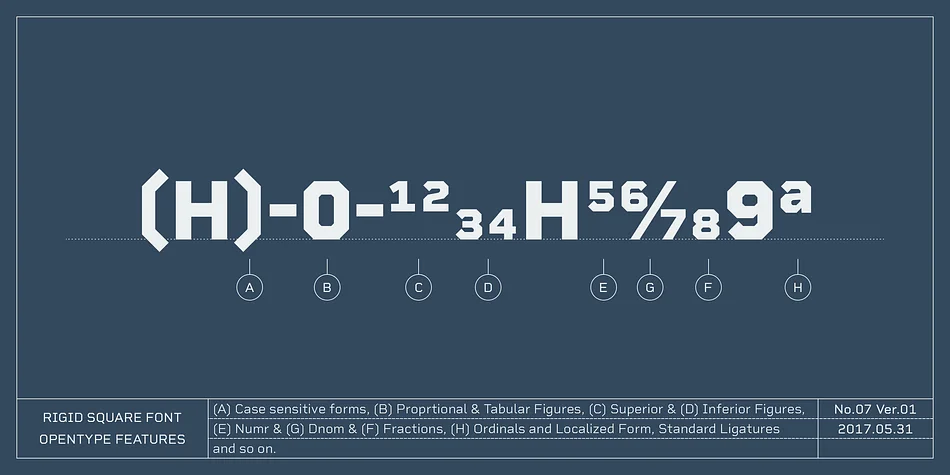 Rigid Square by Dharma Type — Decorative Font — thumbnail 7