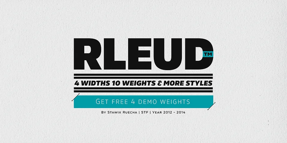 Rleud Extended by Stawix — Display Font