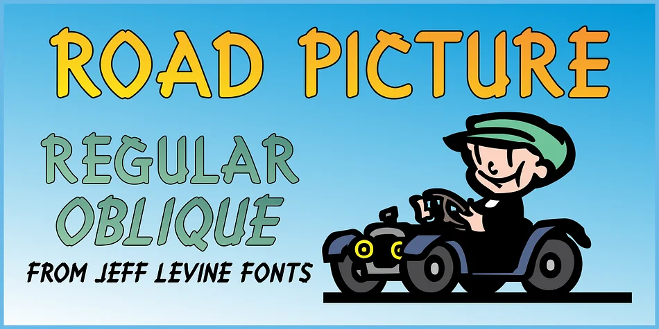 ROAD PICTURE JNL by Jeff Levine Fonts — Display Font