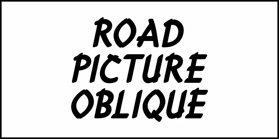 ROAD PICTURE JNL by Jeff Levine Fonts — Display Font — thumbnail 4
